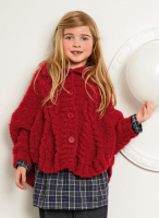 Bergere Cape No 30 in Tricot Kid Magazine No 163