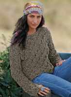 Bergere Crew Neck Sweater 173.85 Pattern and Yarn